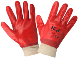 PVC Kesztyűk Textil Mandzsettával