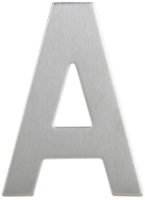 Öntapadó Rozsdamentes Acél Betű H95 mm