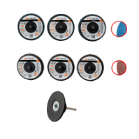 6 Darabos Mini Lamellás Korong Készlet Hátlappal EvoTools®