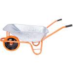 Talicska P, Horganyzott Teknő Slim Poliuretán Kerékkel és Fém Felnivel