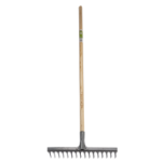 Szénszürke Gereblye Fa Nyéllel