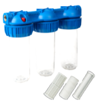 Tripla Vízszűrő Aktívszenes, Pamut és Szitás Szűrőbetéttel EvoSanitary®