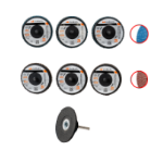 6 Darabos Mini Lamellás Korong Készlet Hátlappal EvoTools®