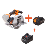 Akkus Szénkefementes Körfűrész Készlet Akkumulátorral és Töltővel EvoTools®